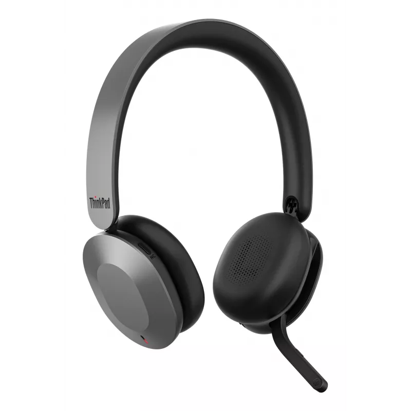 Lenovo 4XD1T60925 auricular/auricular con micrófono inalámbrico de diadema oficina/call center USB Type-C Bluetooth gris