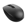 HP 715 ratón recargable multidispositivo, ambidiestro, RF Wireless + Bluetooth, 3000 DPI, negro