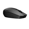 HP 715 ratón recargable multidispositivo, ambidiestro, RF Wireless + Bluetooth, 3000 DPI, negro