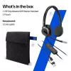 Auricular estéreo con cable HP POLY Mission 625 con USB (C01C6AA)