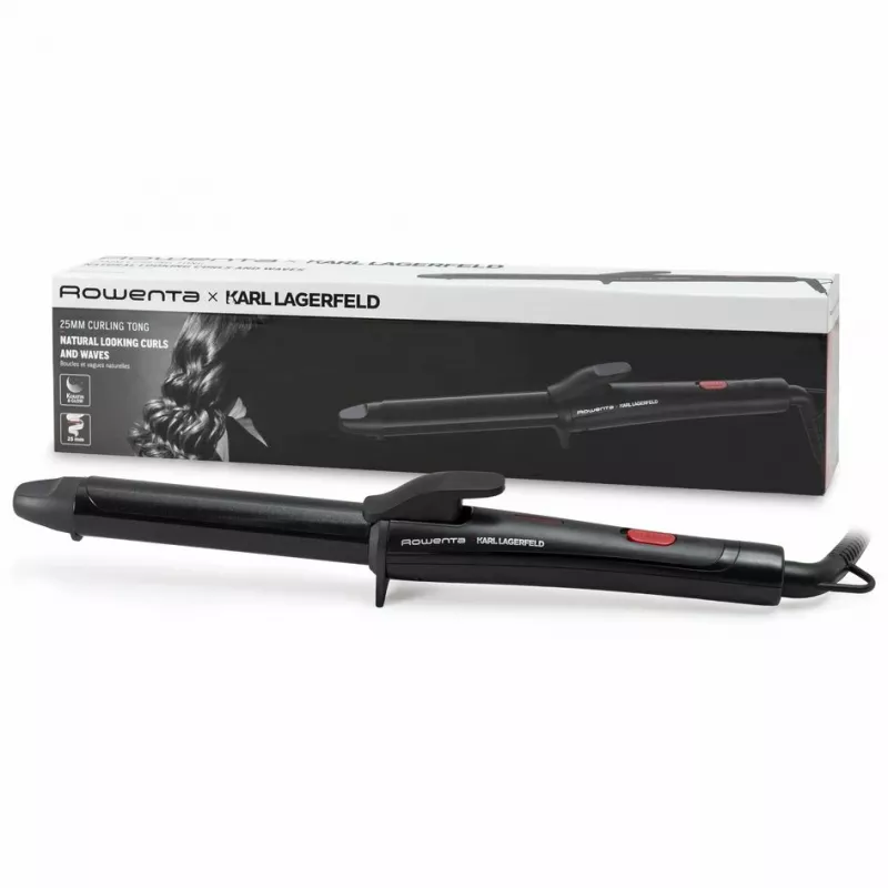 Rowenta X KARL LAGERFELD CF321L Rizador Negro cálido, Rojo 47 W 1,8 m