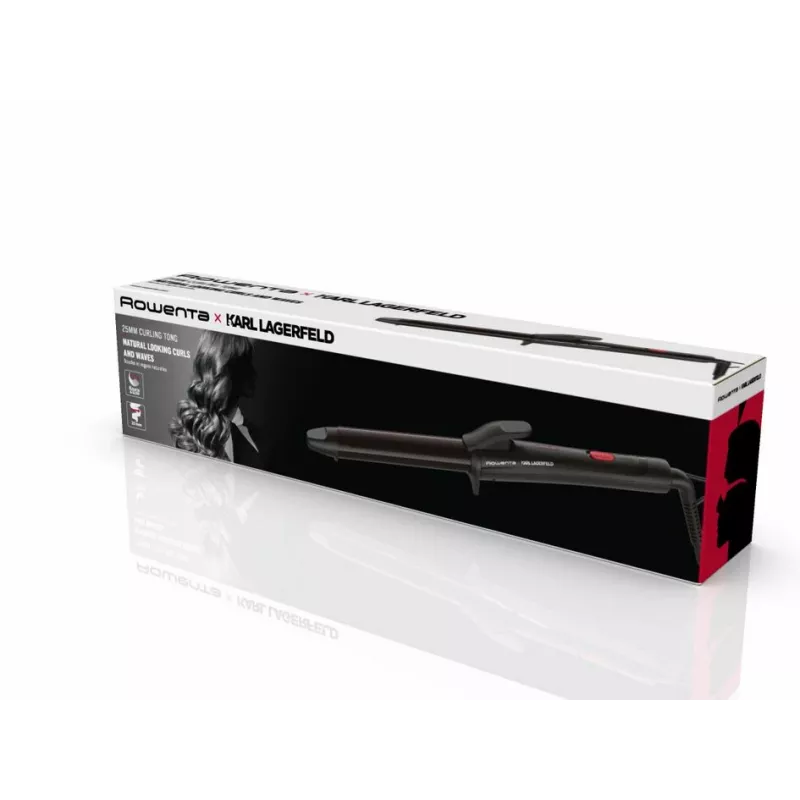 Rowenta X KARL LAGERFELD CF321L Rizador Negro cálido, Rojo 47 W 1,8 m
