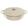 Tefal Sartén de servir de hierro fundido LOV E25972, redonda 3,8 L, 28 cm, beige