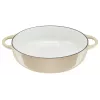 Tefal Sartén de servir de hierro fundido LOV E25972, redonda 3,8 L, 28 cm, beige