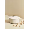 Tefal Sartén de servir de hierro fundido LOV E25972, redonda 3,8 L, 28 cm, beige