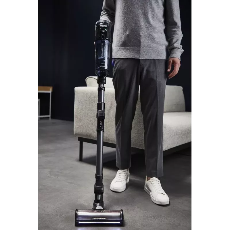 Aspirador en húmedo y seco ROWENTA X-FORCE FLEX 12.60 NEO RH9LC1 – aspirador escoba inalámbrico, limpieza en húmedo/seco