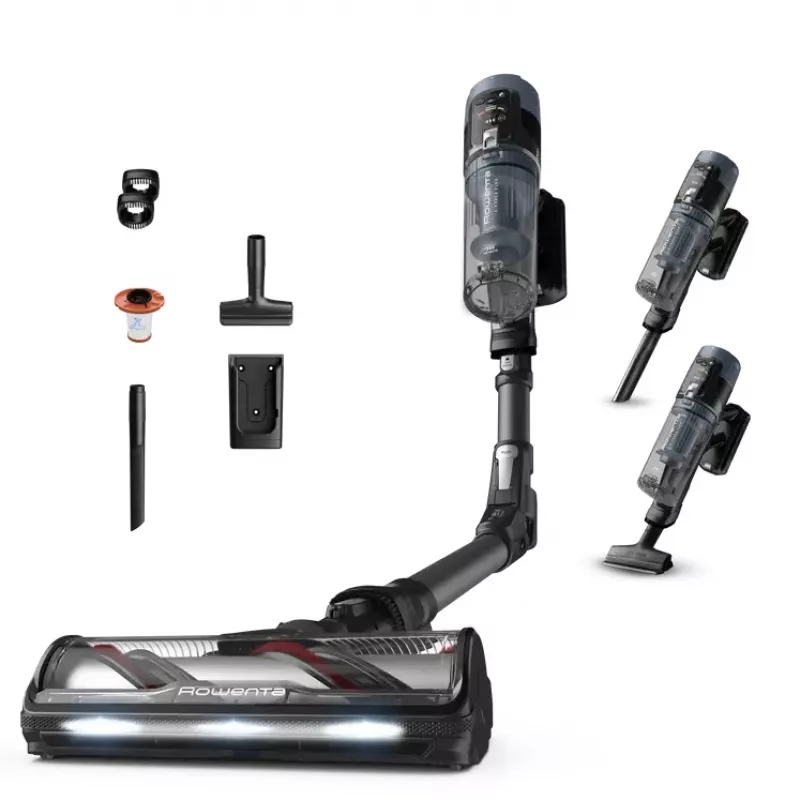 Rowenta X-Force Flex 14.80 RH9B36WV Aspirador escoba/escoba eléctrica Aspirador escoba 2 en 1 Batería En seco Sin bolsa 0,65 l 670 W Negro, Azul
