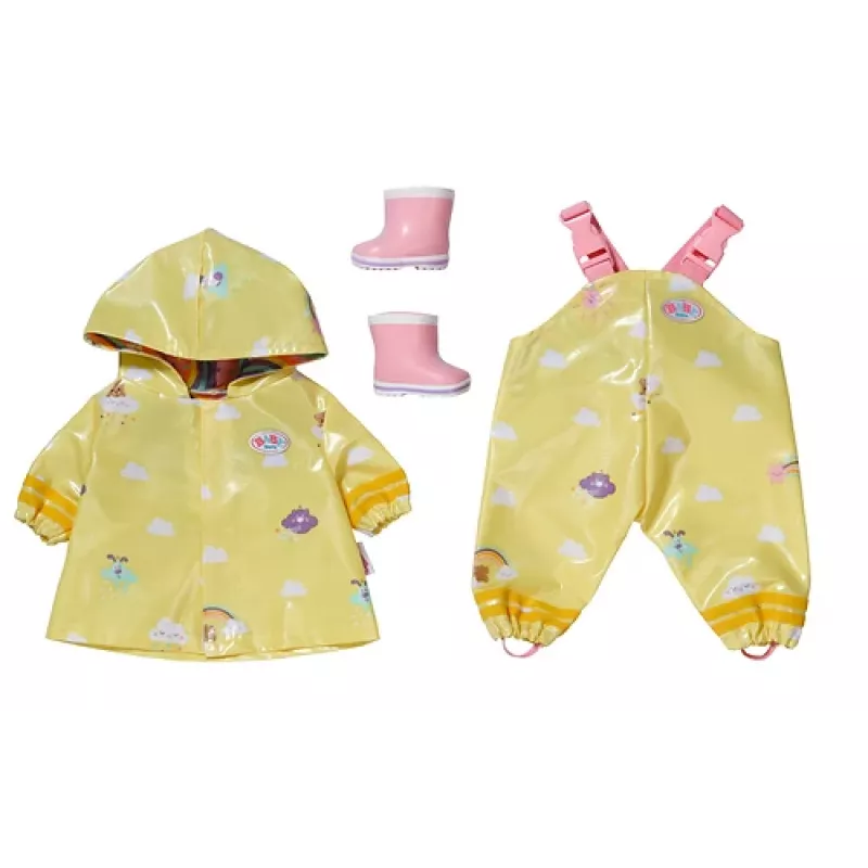 BABY born conjunto de lluvia 43cm, set de lluvia para muñeca, 3 años