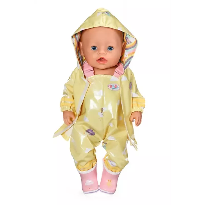 BABY born conjunto de lluvia 43cm, set de lluvia para muñeca, 3 años