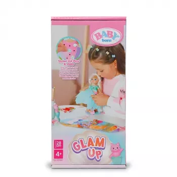 BABY born @ Glam Up Sparkle, muñeca bebé, femenino, a partir de 4 años, niño/niña, 430 mm, multicolor