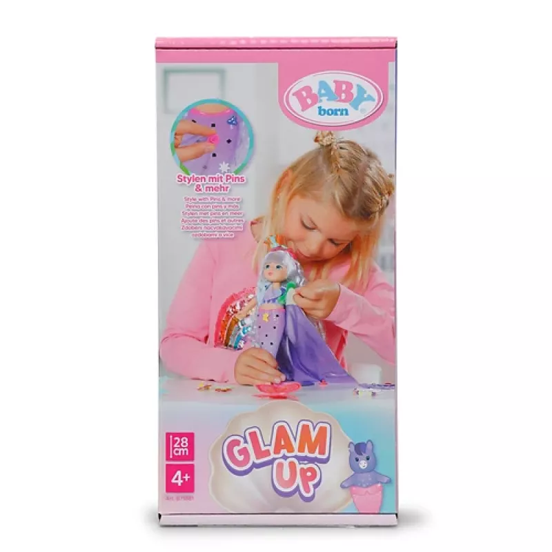 BABY born @ Glam Up Aura, muñeca bebé, femenino, 4 años, niño/niña, multicolor