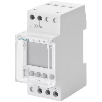Siemens 7LF4521-0 interruptor horario digital para carril DIN, 230 V AC, 16 A
