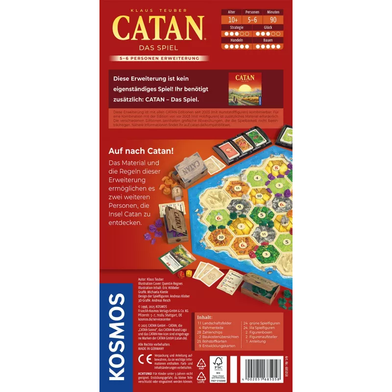 Kosmos CATAN 90 min juego de cartas estrategia