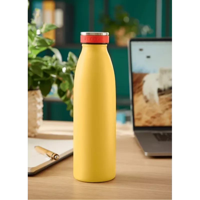 Leitz Cosy botella isotérmica 500 ml, amarillo, acero inoxidable, 68 mm, 68 mm, 235 mm, 280 g
