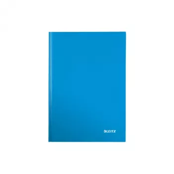 Leitz WOW cuaderno A5 cuadriculado con tapa dura, azul, A5, 80 hojas, 80 g/m², papel cuadriculado, tapa dura