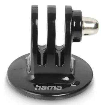 Adaptador de trípode para action-cams HAMA modelo 00004565, rosca de 1/4 de pulgada, negro