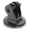 Adaptador de trípode para action-cams HAMA modelo 00004565, rosca de 1/4 de pulgada, negro