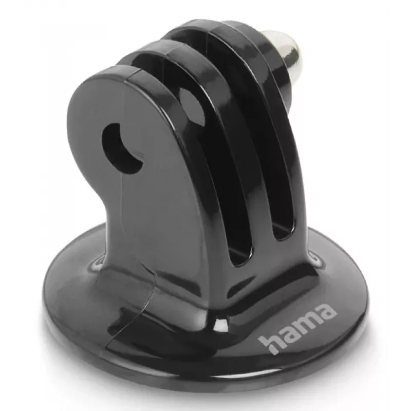 Adaptador de trípode para action-cams HAMA modelo 00004565, rosca de 1/4 de pulgada, negro