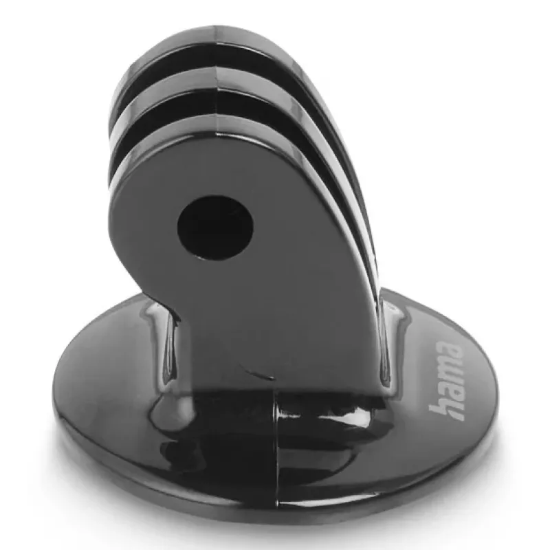 Adaptador de trípode para action-cams HAMA modelo 00004565, rosca de 1/4 de pulgada, negro