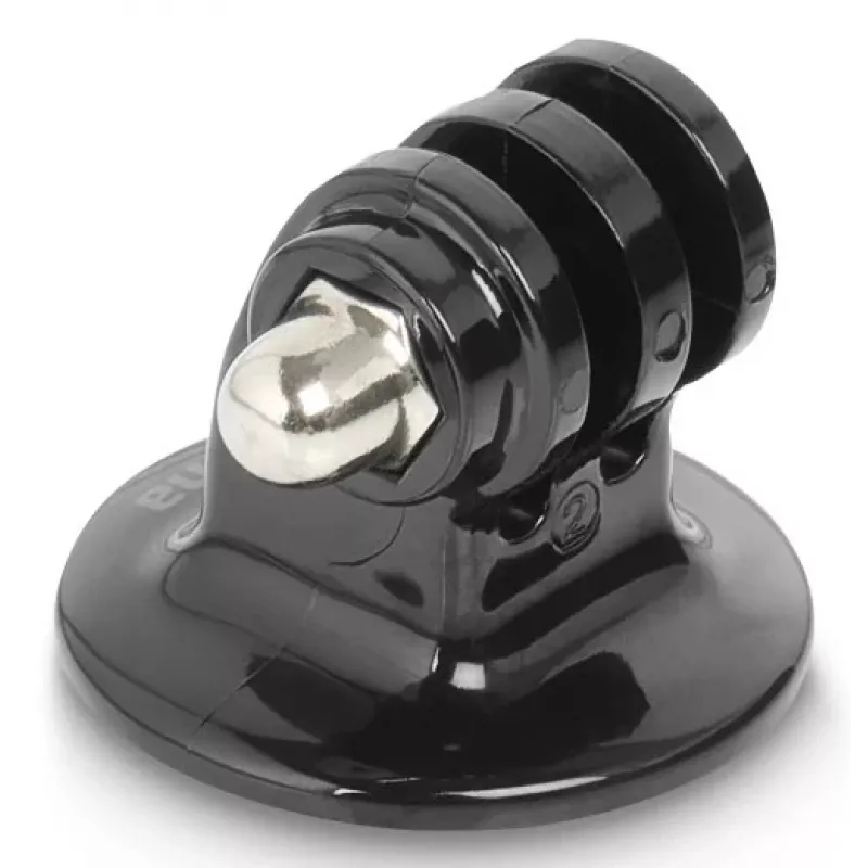 Adaptador de trípode para action-cams HAMA modelo 00004565, rosca de 1/4 de pulgada, negro