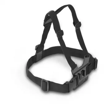 Arnés de pecho para cámara HAMA 00004567 para action-cams (compatible con GoPro), negro, soporte de pecho ajustable