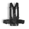 Arnés de pecho para cámara HAMA 00004567 para action-cams (compatible con GoPro), negro, soporte de pecho ajustable