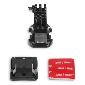 Soporte pasivo para action-cam HAMA 00004571 — soporte de casco/cabeza, negro