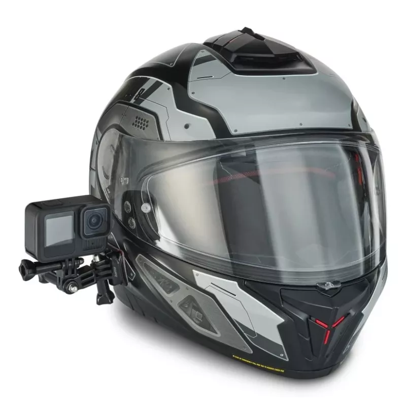 Soporte para action-cam HAMA 00004572 negro — soporte lateral de casco con brazo giratorio