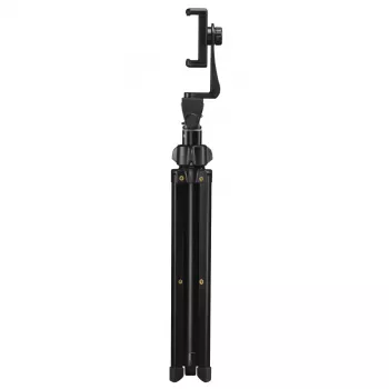 Trípode Hama Rotary Smartphone II para smartphone y cámara digital, 3 patas, carga máx. 1 kg, altura 41,5–150 cm, negro