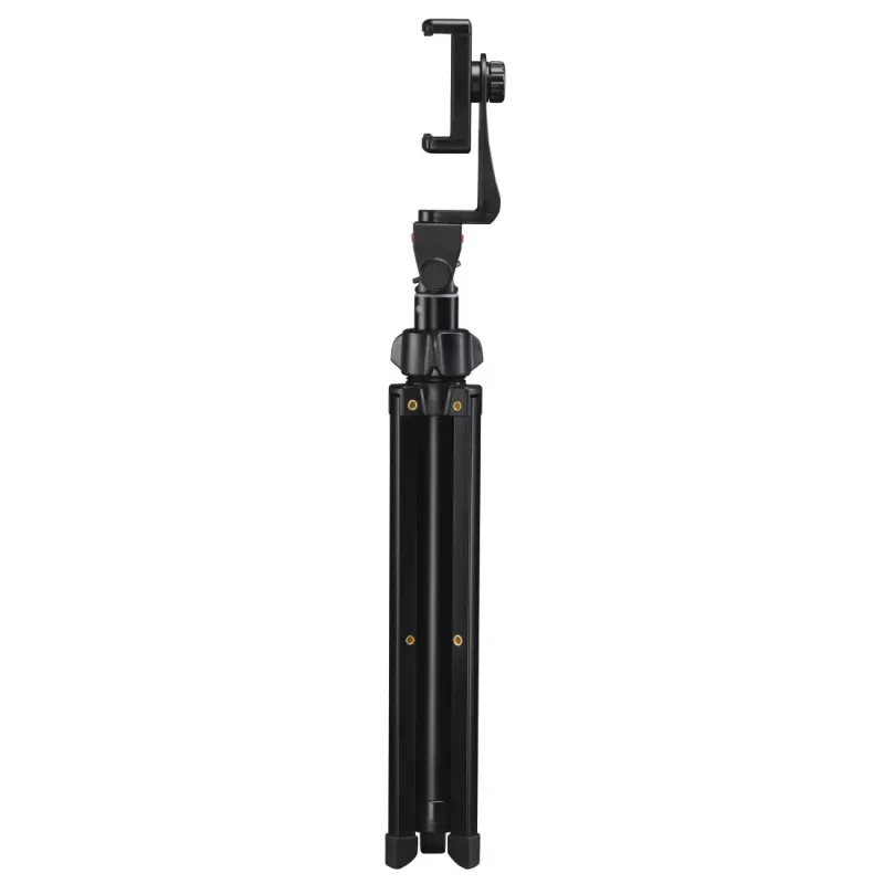 Trípode Hama Rotary Smartphone II para smartphone y cámara digital, 3 patas, carga máx. 1 kg, altura 41,5–150 cm, negro