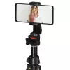 Trípode Hama Rotary Smartphone II para smartphone y cámara digital, 3 patas, carga máx. 1 kg, altura 41,5–150 cm, negro