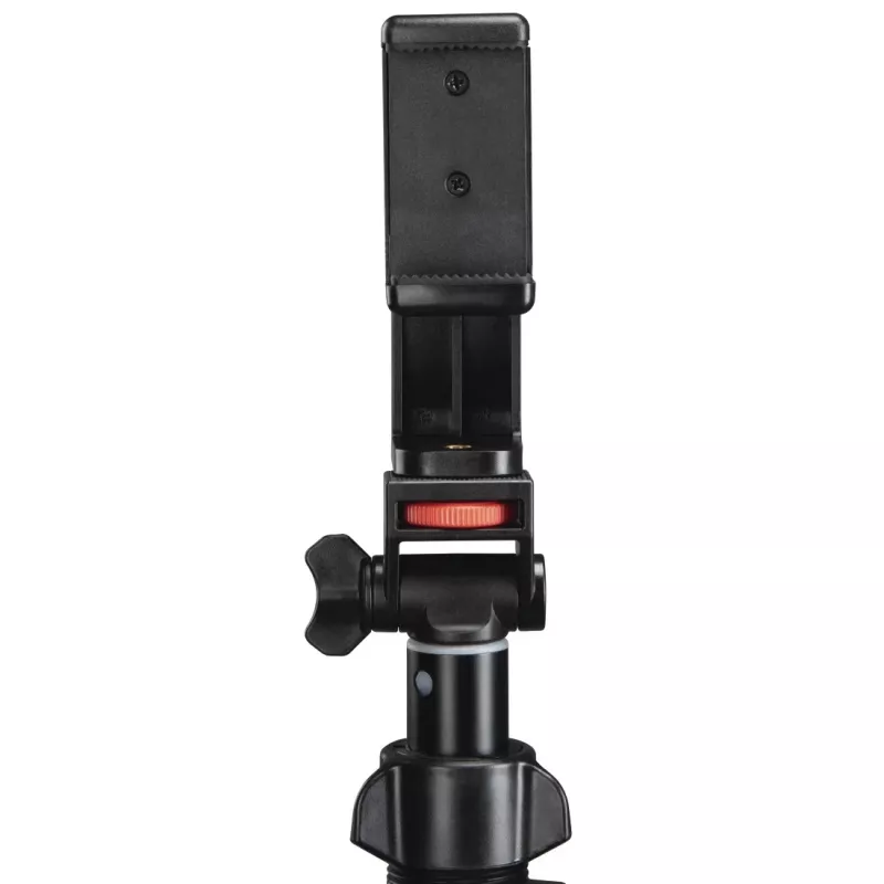 Trípode Hama Rotary Smartphone II para smartphone y cámara digital, 3 patas, carga máx. 1 kg, altura 41,5–150 cm, negro