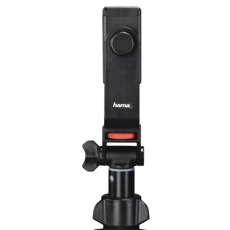Trípode Hama Rotary Smartphone II para smartphone y cámara digital, 3 patas, carga máx. 1 kg, altura 41,5–150 cm, negro