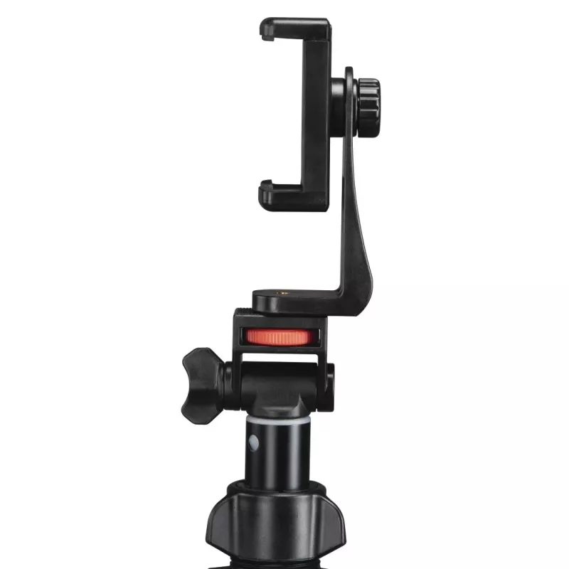 Trípode Hama Rotary Smartphone II para smartphone y cámara digital, 3 patas, carga máx. 1 kg, altura 41,5–150 cm, negro