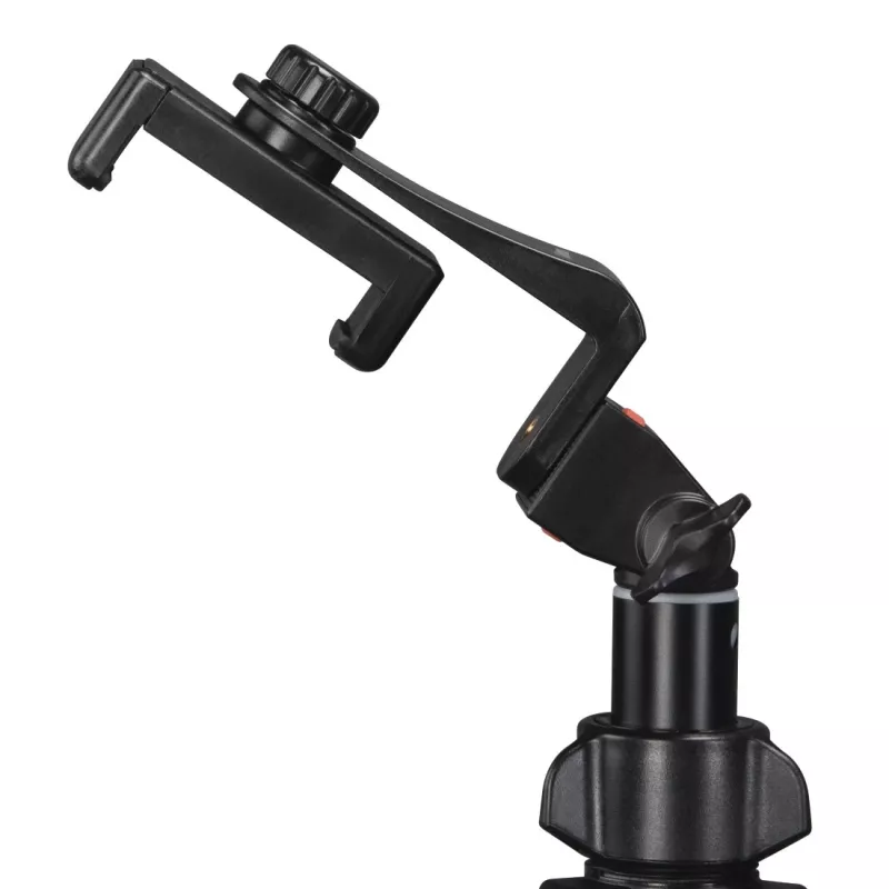 Trípode Hama Rotary Smartphone II para smartphone y cámara digital, 3 patas, carga máx. 1 kg, altura 41,5–150 cm, negro