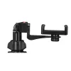 Trípode Hama Rotary Smartphone II para smartphone y cámara digital, 3 patas, carga máx. 1 kg, altura 41,5–150 cm, negro