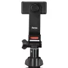 Trípode Hama Rotary Smartphone II para smartphone y cámara digital, 3 patas, carga máx. 1 kg, altura 41,5–150 cm, negro