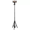 Trípode Hama Rotary Smartphone II para smartphone y cámara digital, 3 patas, carga máx. 1 kg, altura 41,5–150 cm, negro