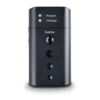 Cargador de baterías HAMA 00081390 para baterías de cámara digital — USB, compatible con Li‑Ion y NiMH, entrada de 5 V