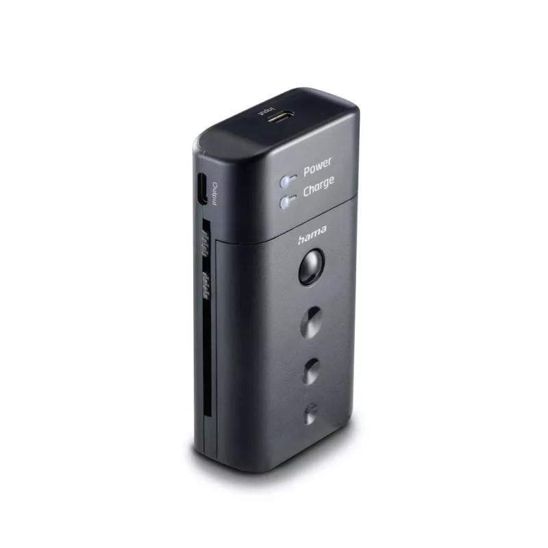 Cargador de baterías HAMA 00081390 para baterías de cámara digital — USB, compatible con Li‑Ion y NiMH, entrada de 5 V