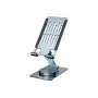 Soporte de teléfono plegable y orientable CONCEPTRONIC THANA08G, base giratoria 360°, altura ajustable, plata