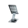 Soporte de teléfono plegable y orientable CONCEPTRONIC THANA08G, base giratoria 360°, altura ajustable, plata