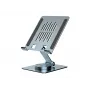 Soporte multimedia para tablet CONCEPTRONIC THANA09G — soporte plegable y orientable, base giratoria 360°, altura ajustable, gris, 150×110×40 mm