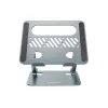 Soporte para portátil CONCEPTRONIC THANA10G — plegable de aluminio, altura ajustable, gris, 240×220×50 mm