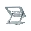 Soporte para portátil CONCEPTRONIC THANA10G — plegable de aluminio, altura ajustable, gris, 240×220×50 mm