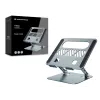 Soporte para portátil CONCEPTRONIC THANA10G — plegable de aluminio, altura ajustable, gris, 240×220×50 mm