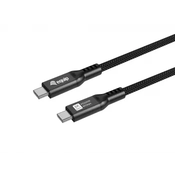 Cable USB4 Gen4x2 C a C EQUIP 2 m, 80 Gbit/s, PD 240 W, 8K@60Hz, negro
