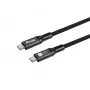 Cable USB4 Gen4x2 C a C EQUIP 2 m, 80 Gbit/s, PD 240 W, 8K@60Hz, negro