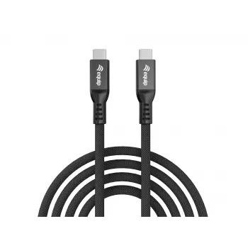 Cable USB4 Gen4x2 C a C EQUIP 2 m, 80 Gbit/s, PD 240 W, 8K@60Hz, negro