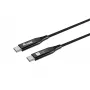 Cable USB 4 ultrafino C a C EQUIP, 1,2 m, PD240W, 4K/60Hz, 40 Gbps, negro